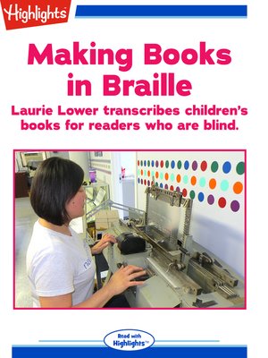 cover image of Making Books in Braille
